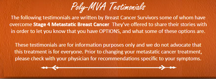Breast Cancer Testimonial Orange Banner